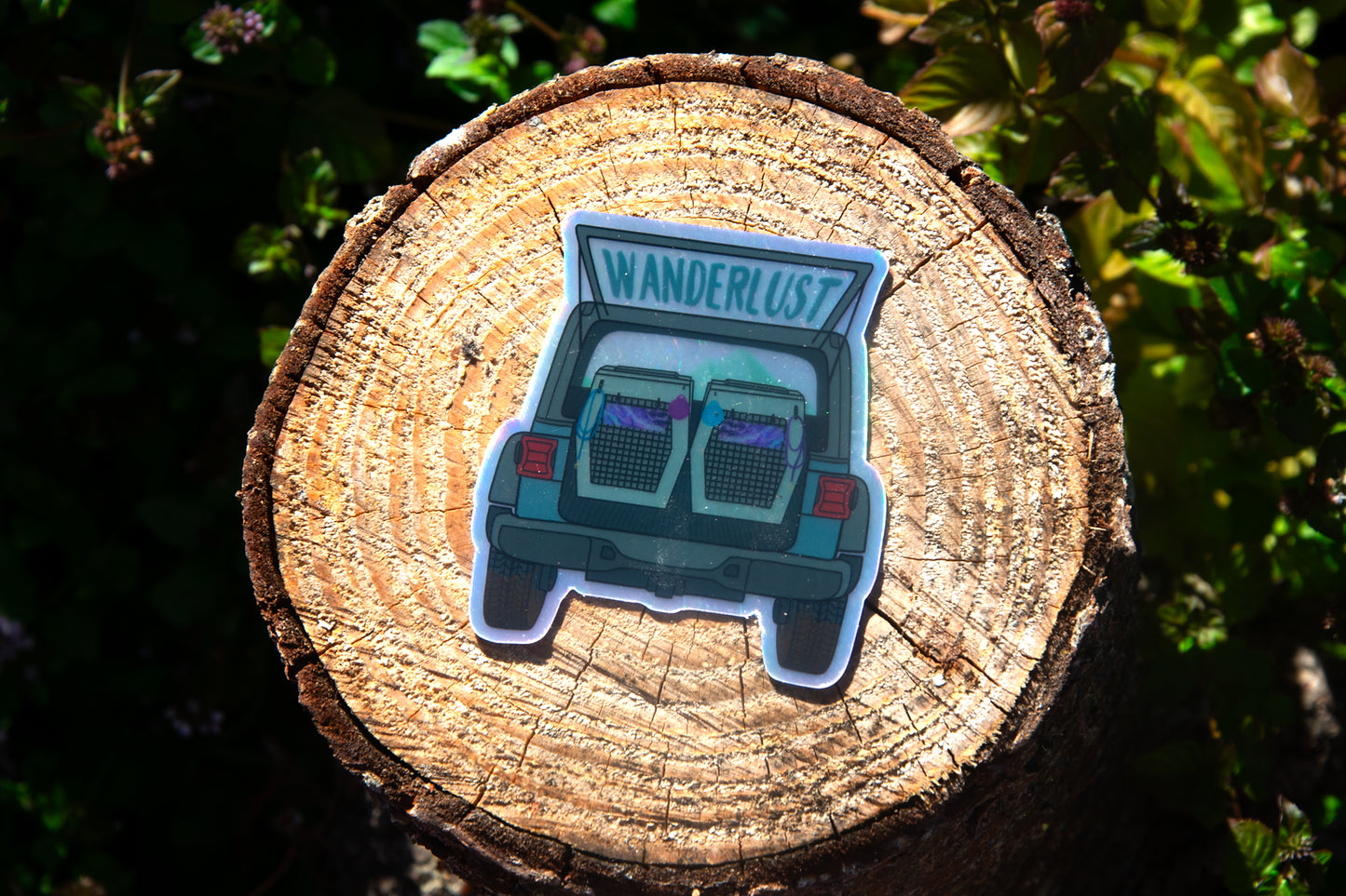Wanderlust Print Die Cut Sticker