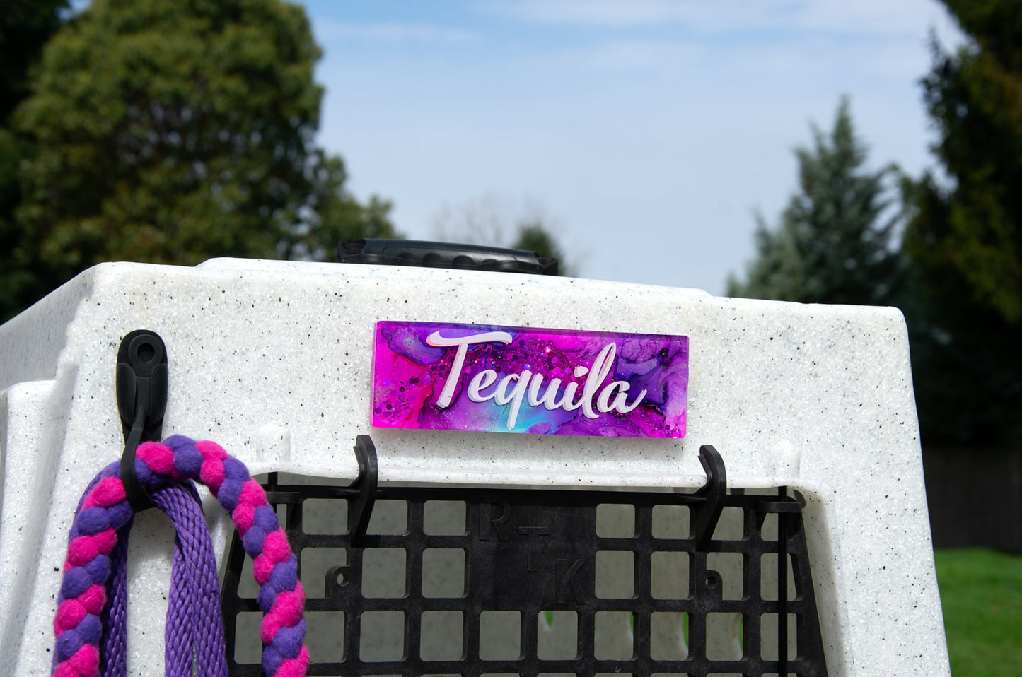 Custom Medium Rectangle Ink Tag (Rounded or Flat Edge)