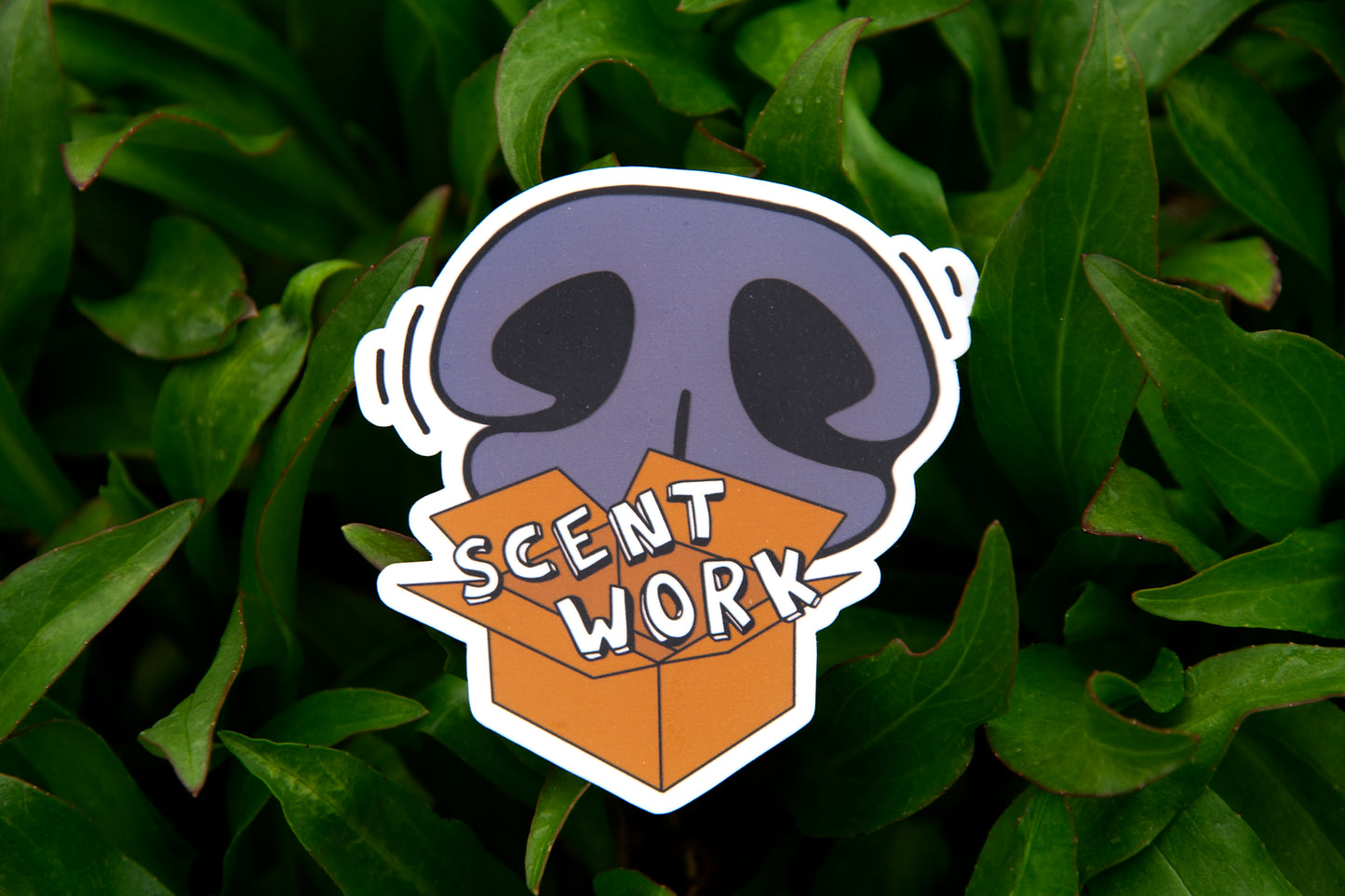 Scent Work Print Die Cut Sticker