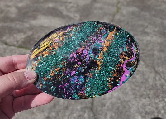 Premade Geode Galaxy Large Oval