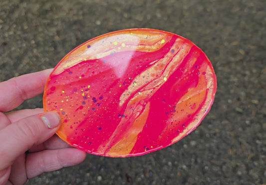 Premade Large Oval Tag
