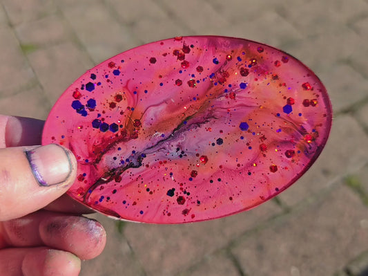 Premade Small Oval Tag 158