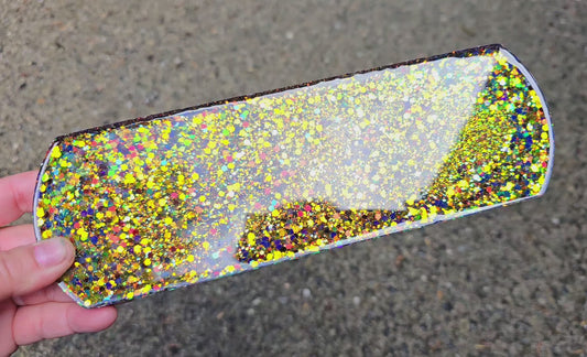 Premade ROUNDED Large Glitter Rectangle