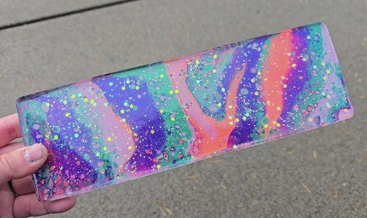 Premade FLAT Large Rectangle Tag 296