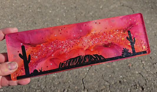 Premade FLAT Large Rectangle Tag 196