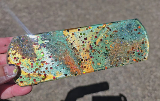 Premade ROUNDED Medium Rectangle Geode Tag