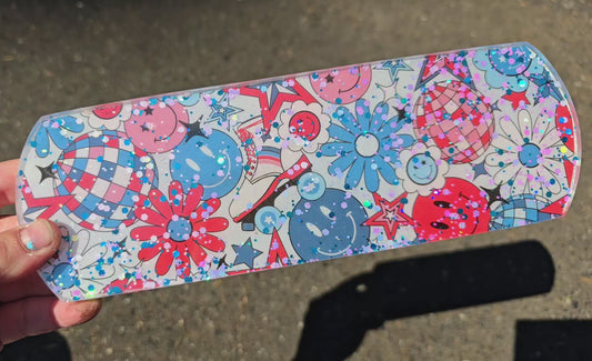 Premade ROUNDED Large Rectangle Tag 68