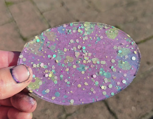 Premade Small Oval Tag 162