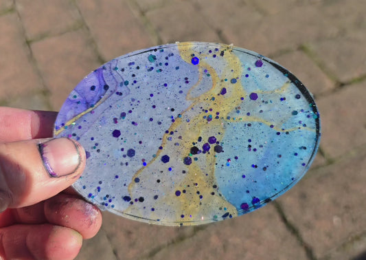 Premade Small Oval Tag 154