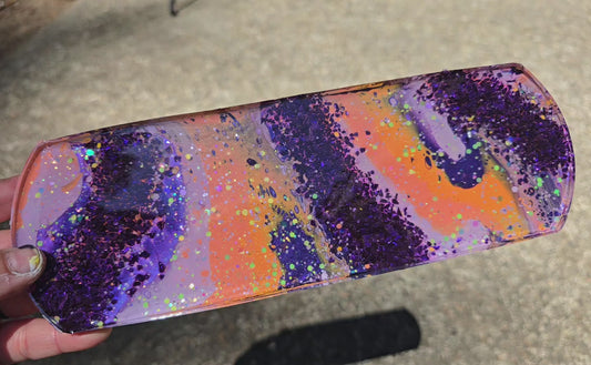 Premade ROUNDED Large Rectangle Geode Tag